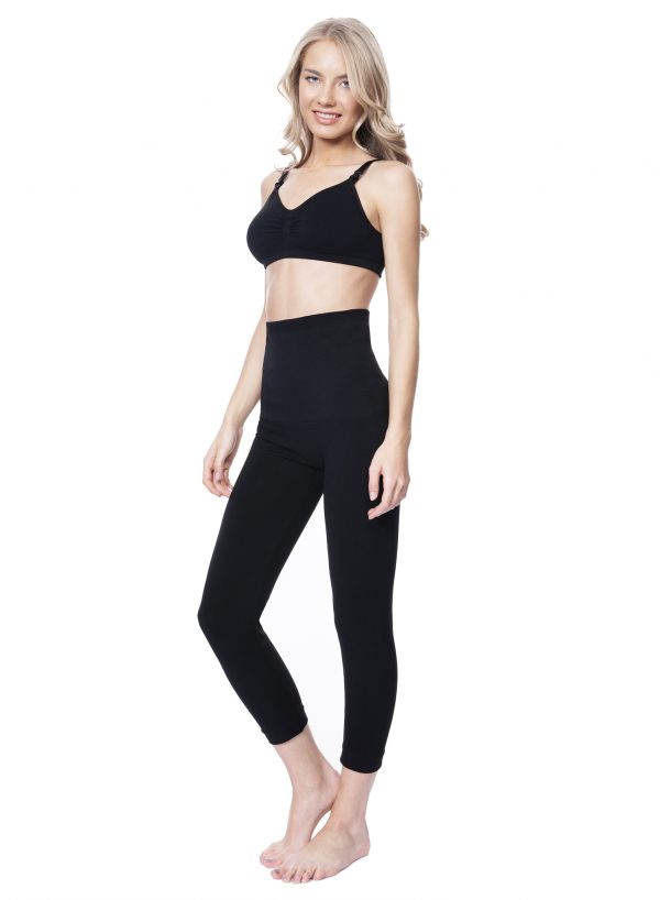 Mothers Essentials Maternity Compression Yoga and Gym Women Shaper Leggings  (Black, XSmall) 